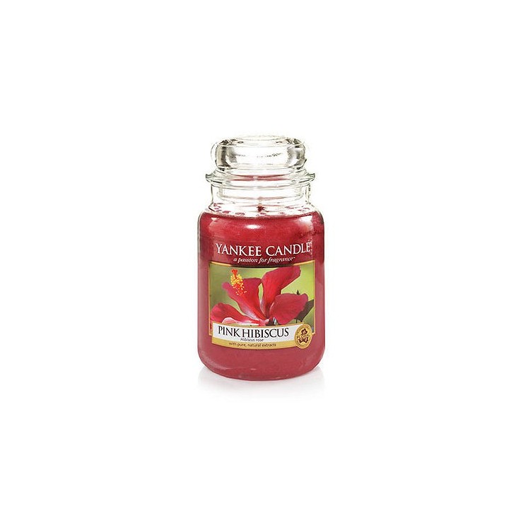 Große rosa Hibiskus Yankee Kerze