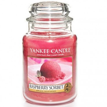 Große Kerze Raspberry Sorbet von Yankee Candle