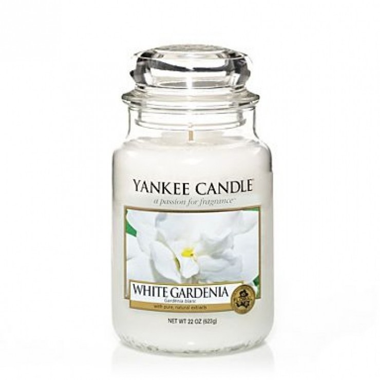 Große Kerze White Gardenia von Yankee Candle Große Kerze White Gardenia von Yankee Candle