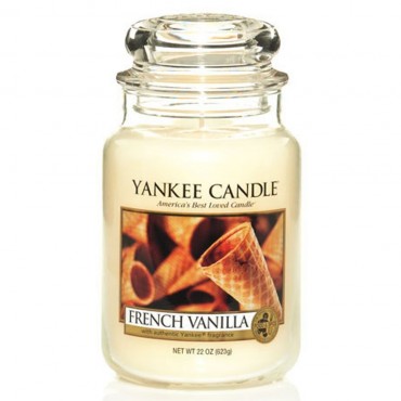 Große französische Vanille Yankee Kerze