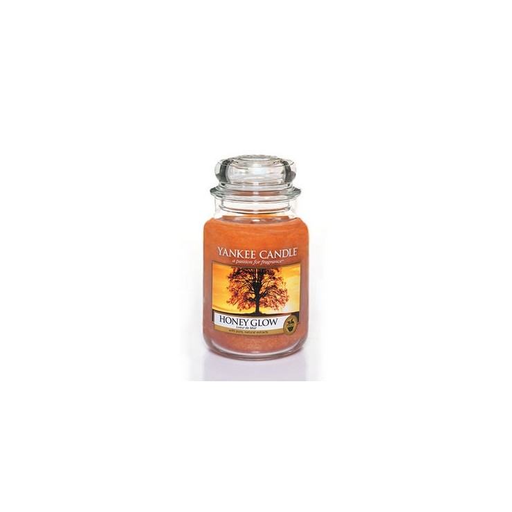 Große Honey Glow Kerze von Yankee Candle