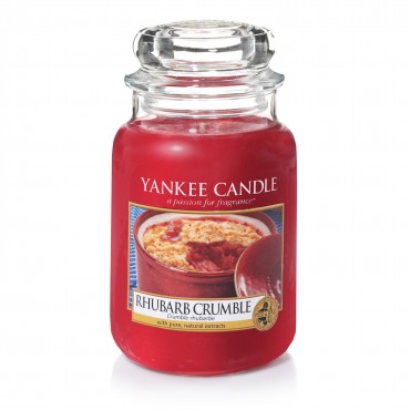 Große Rhabarber-Streusel-Yankee-Kerze