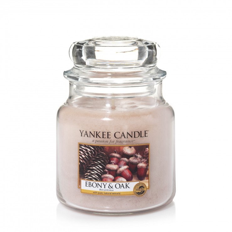 Medium Ebony & Oak Yankee Candle, aus der Heverest Time Kollektion von Yankee Candle.