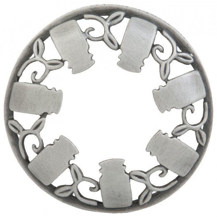 WBLC Illumalid® Gebürstetes Silber Gläserkappe