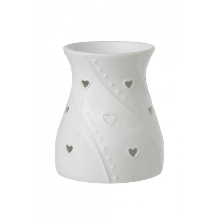 Kamin White Hearts