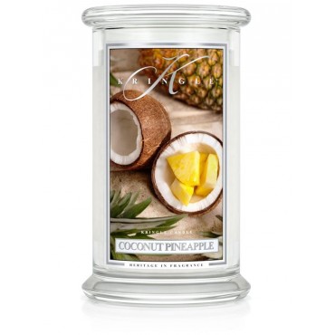 Große Kokosnuss-Ananas-Kringel-Kerze