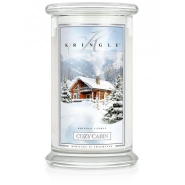 Große gemütliche Cabin Kringle Kerze