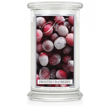 Große Frosted Cranberry Kringle Kerze