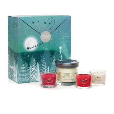 copy of Zestaw mały tumbler i 3 świece mini Snow Globe Wonderland Yankee Candle