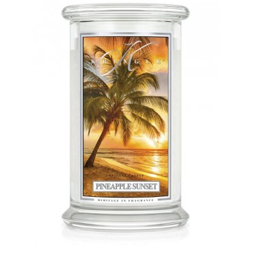 Große Ananas Sonnenuntergang Kringle Kerze