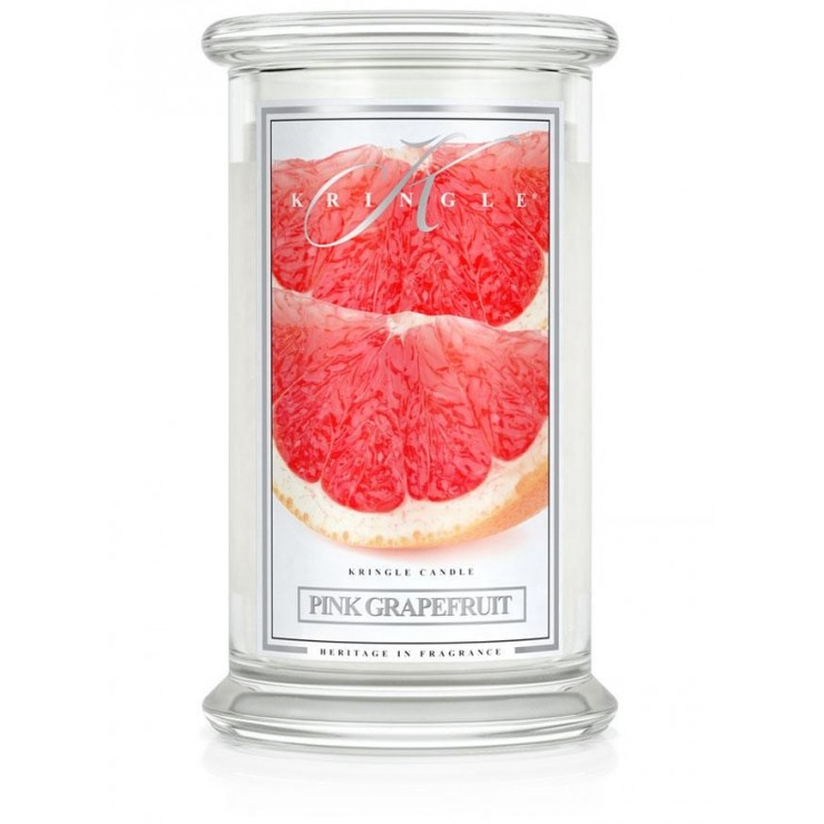 Große Pink Grapefruit Kringle Kerze