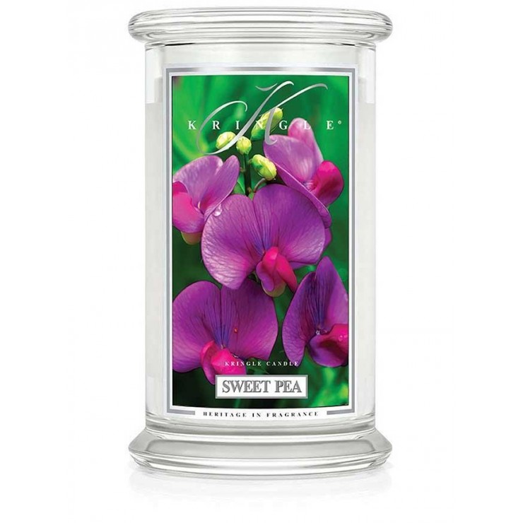 Große Sweet Pea Kringle Kerze