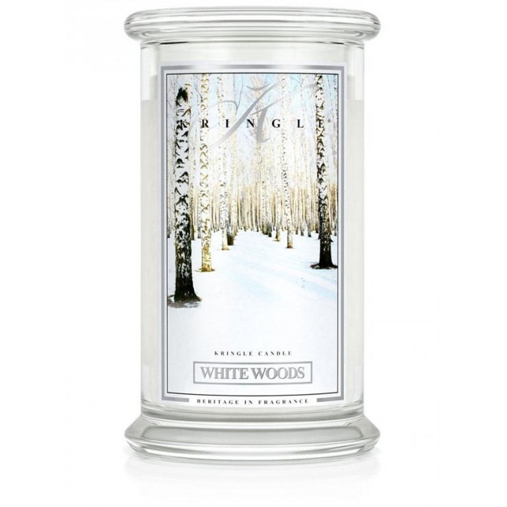 Große Weiße Woods Kringle Kerze