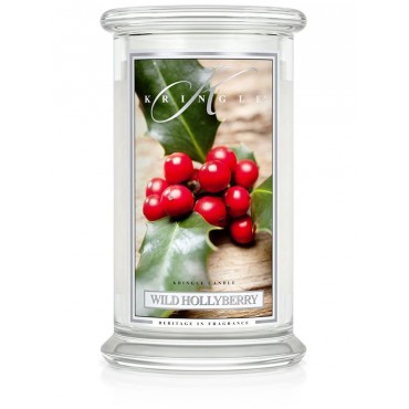 Große Wild Hollyberry Kringle Kerze