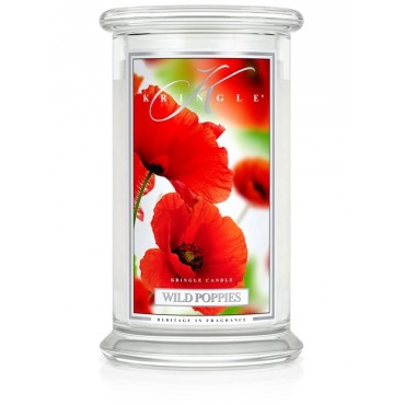 Wilde Mohnblumen große Kerze von Kringle Candle