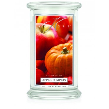 Große Apfel-Kürbis-Kringel-Kerze