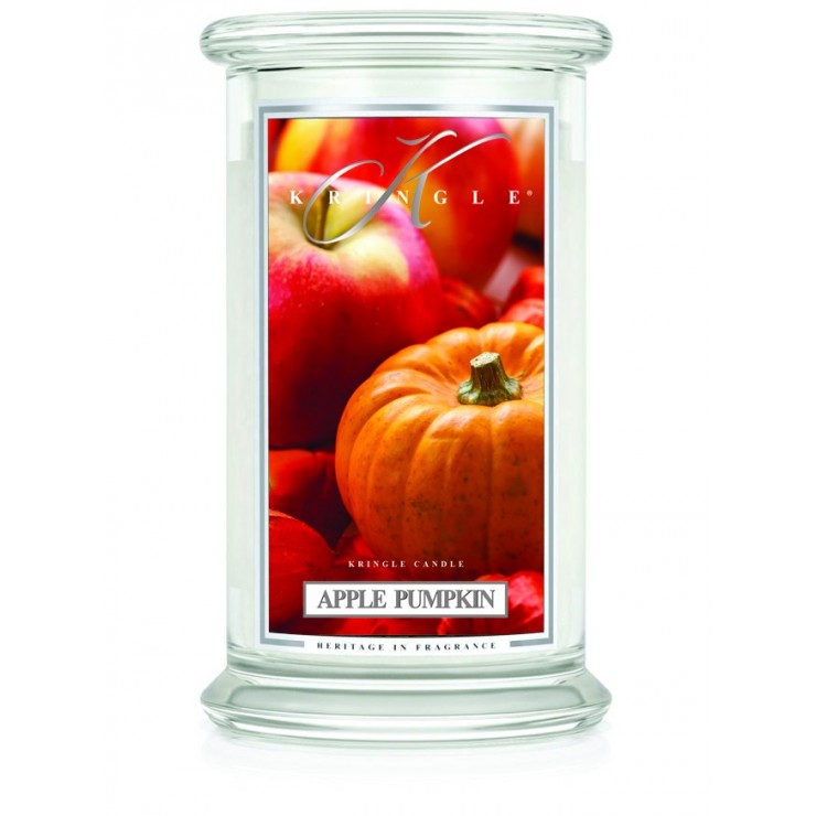 Große Apfel-Kürbis-Kringel-Kerze