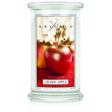 Große vergoldete Apple Kringle Kerze