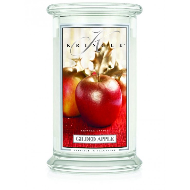 Große vergoldete Apple Kringle Kerze