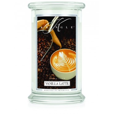 Große Vanille-Latte-Kringel-Kerze