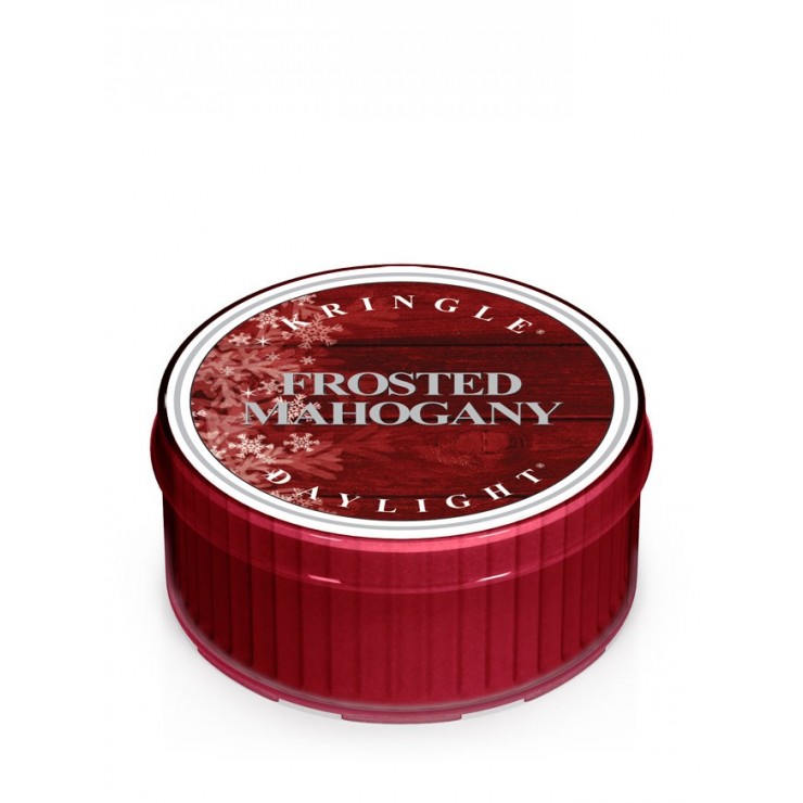 Daylight Frosted Mahogany Kringle Kerze