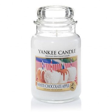 Große White Chocolate Apple Kerze von Yankee Candle