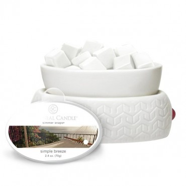 Simmer Snaps Simple Breeze Colonial Kerze
