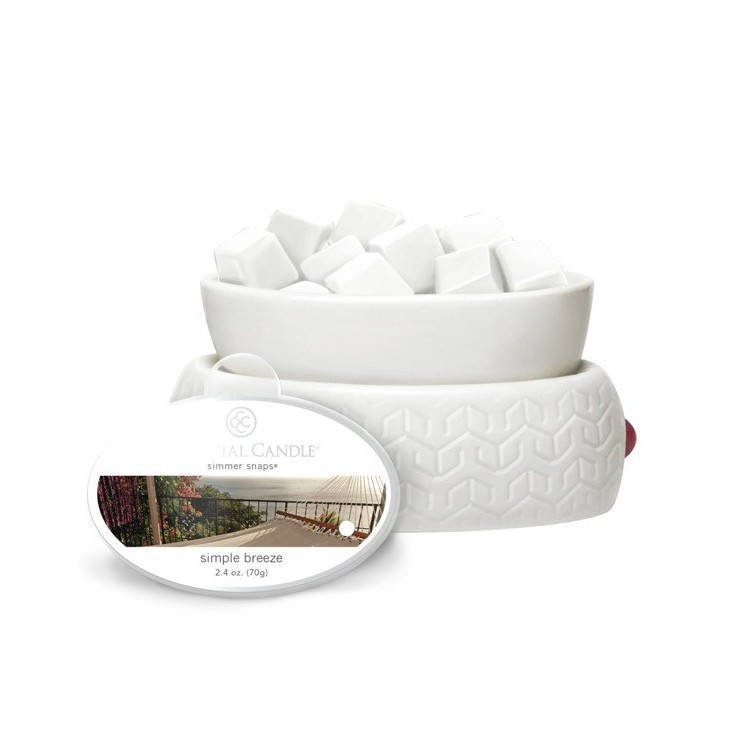 Simmer Snaps Simple Breeze Colonial Kerze
