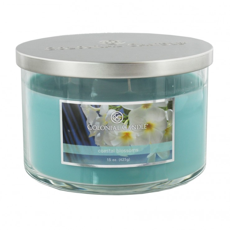 Coastal Blossoms Colonial Candle mittelgroße Kerze