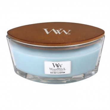 Hearthwick Meersalz & Baumwolle WoodWick Kerze