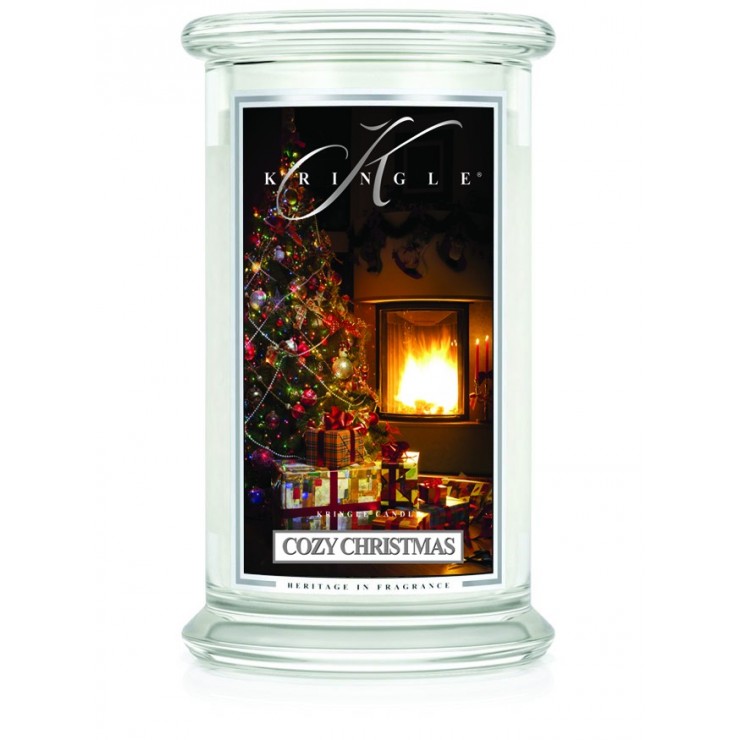 Große gemütliche Weihnachtskringel-Kerze
