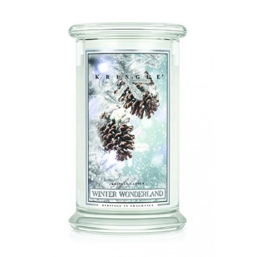 Große Winter Wonderland Kringle Kerze