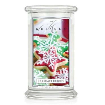 Große Holiday Cookies Kringle Kerze
