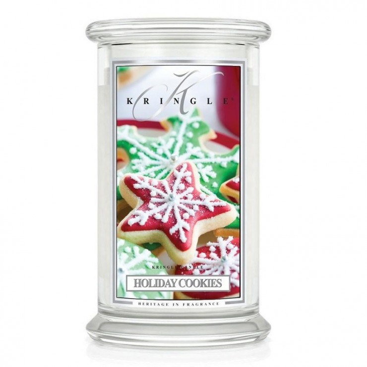 Große Holiday Cookies Kringle Kerze