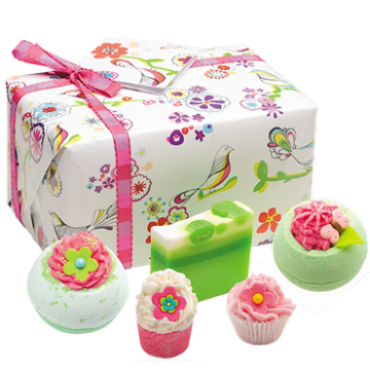 Geschenkset in dekorativer Schachtel THREE LITTLE BIRDS