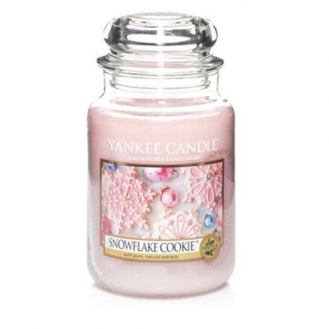 Große Snowflake Cookie Kerze von Yankee Candle