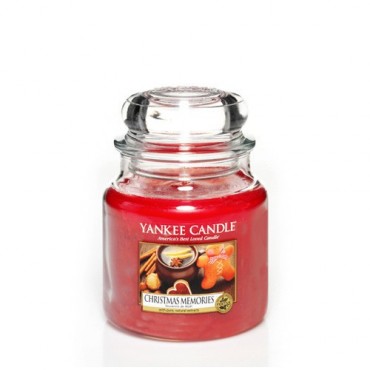 Yankee Candle Weihnachtserinnerungen mittelgroße Kerze