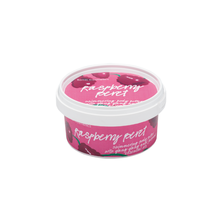 30% Shea-Himbeer-Körperbutter mit Glanz - Bomb Cosmetics