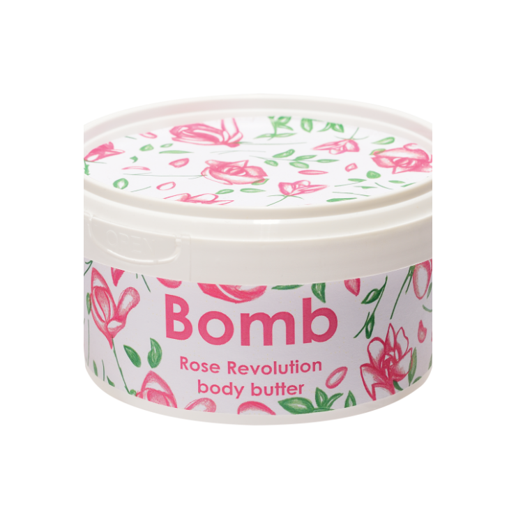 Körperbutter mit 30% Shea ROSE REVOLUTION - Bomb Cosmetics