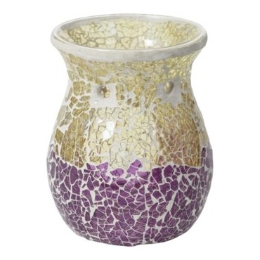 Kamin Violett & Gold Crackle