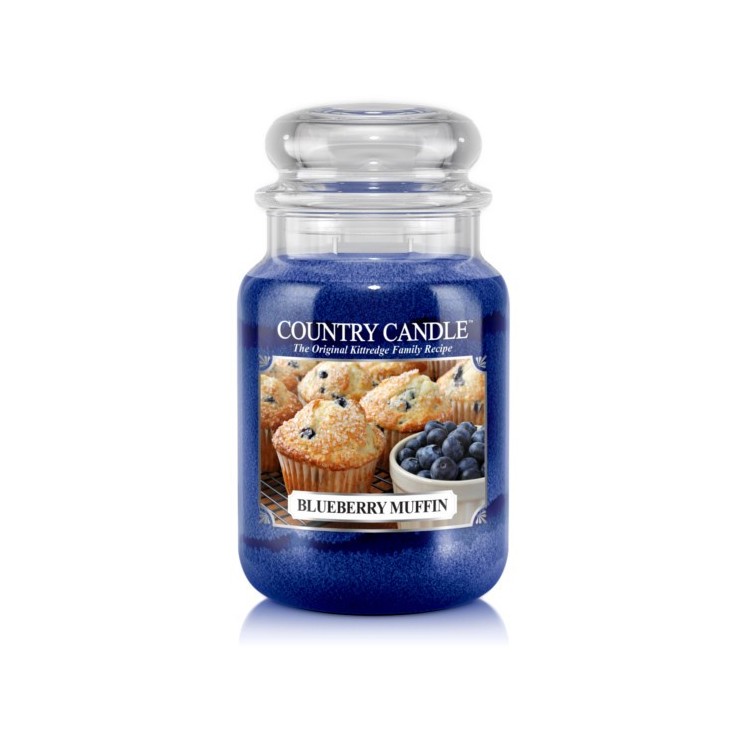 Große Blaubeer-Muffin Land Kerze