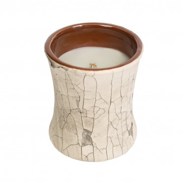 Fireside Keramik Sanduhr Kerze WoodWick