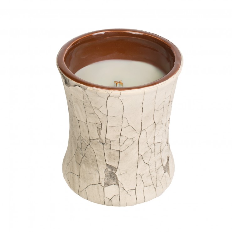 Fireside Keramik Sanduhr Kerze WoodWick