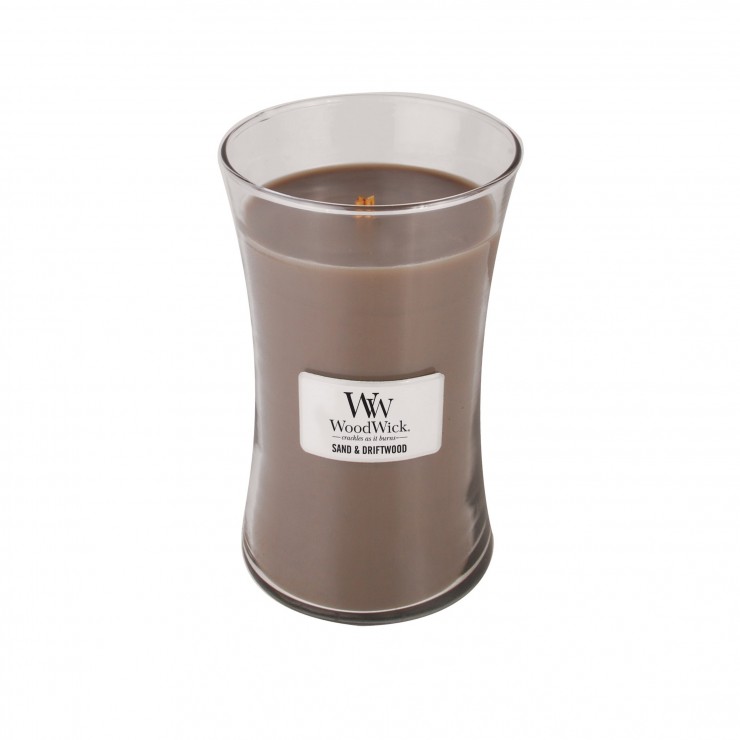 Große Sand & Treibholz WoodWick Kerze