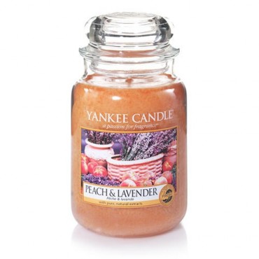 Große Pfirsich & Lavendel Yankee Kerze