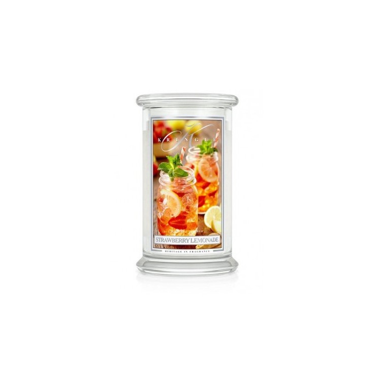 Große Strawberry Lemonade Kringle Kerze