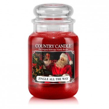 Große Jingle All The Way Country-Kerze