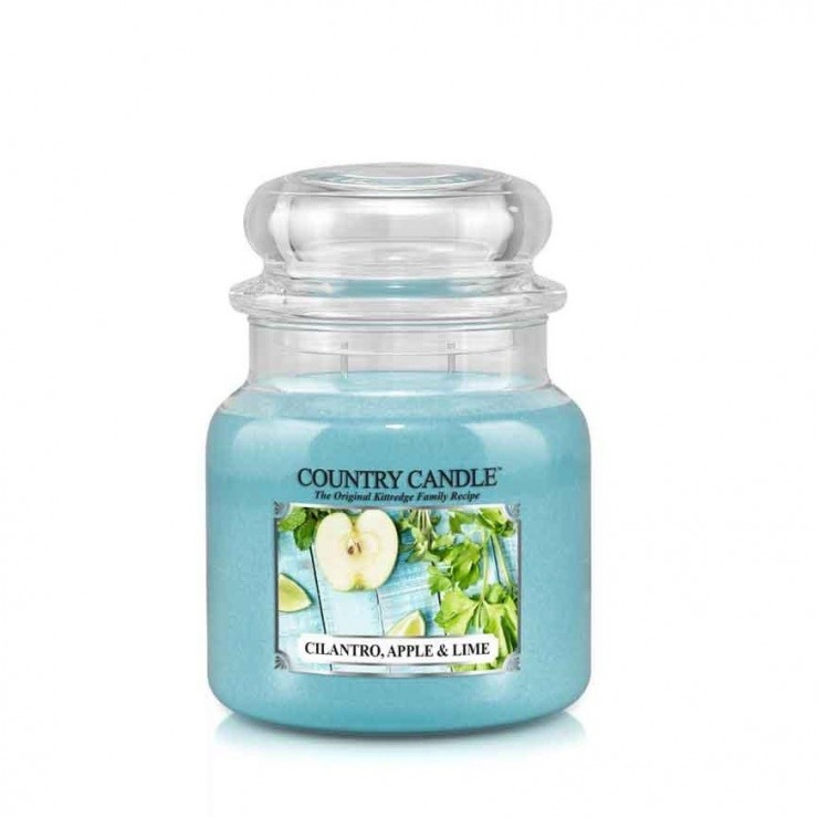 Medium Cilantro Apfel Land Kerze