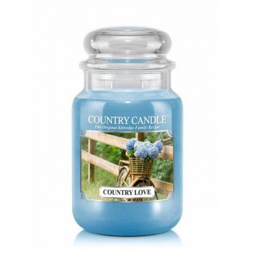 Große Country Love Country Kerze