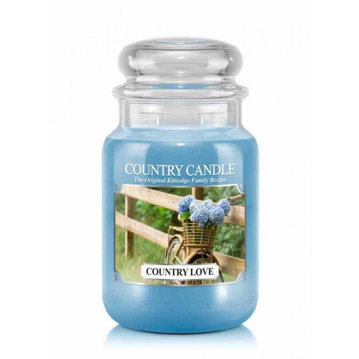 Große Country Love Country Kerze